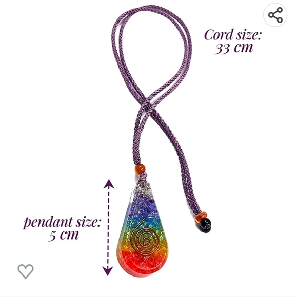 Bombay Crystal's Chakra Necklace With Natural Gemstones - Picture 3 of 5